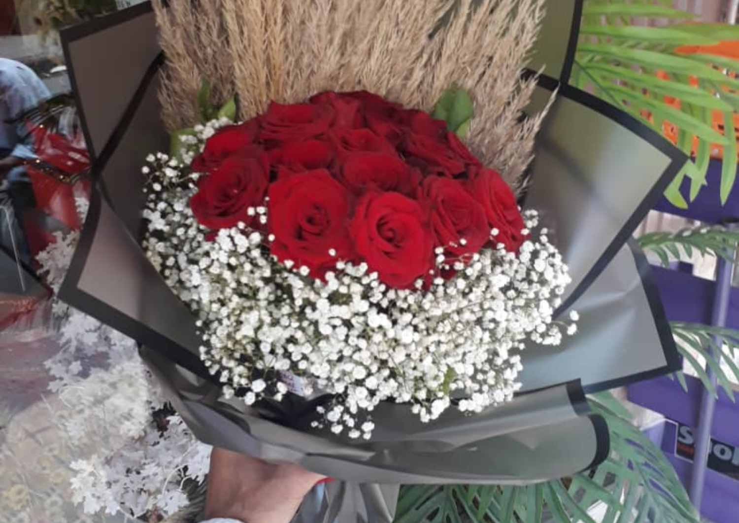 باقة ورد جوري احمر